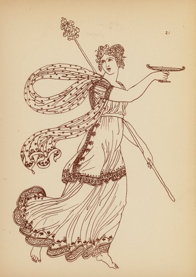Antik Yunan Kadın Kostümü (lito) by John Moyr Smith