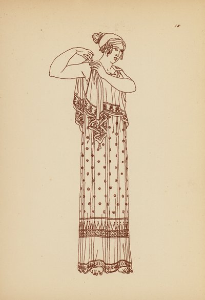 Antik Yunan Kadın Kostümü (lito) by John Moyr Smith