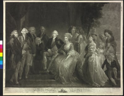 İngiltere Kralı, eşi ve çocuklarıyla birlikte George III by John Murphy