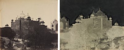 Tac Mahal, Dinlenme Evinin Arkadan Görünümü, Figürlü by John Murray