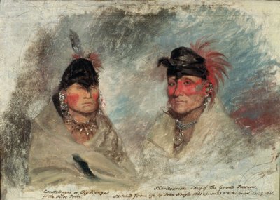 Büyük Kansas veya Caussetongua ve Sharitarishe, Büyük Pawnees Şefi, 1821 by John Neagle
