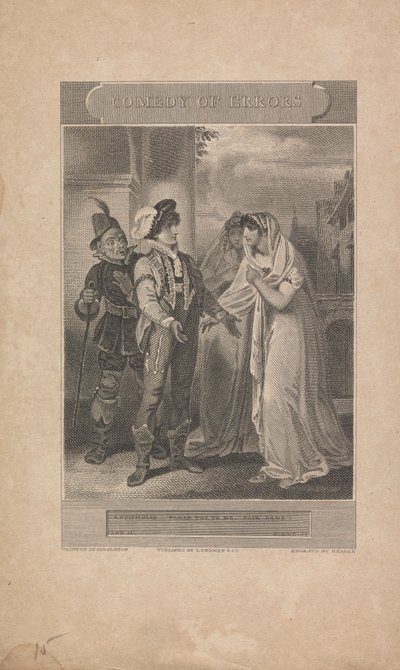 Hatalar Komedisi, Perde II, Sahne II by John Neagle