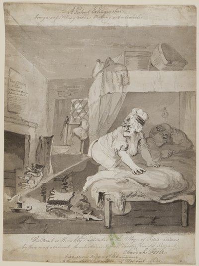 Patentli Söndürücü, güvenli ve Kolay mod olma Mum Söndürme, 1801 (kağıt üzerine kalem, fırça ve mürekkep) by John Nixon