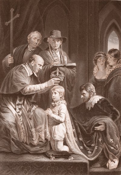 AH Payne tarafından kazınmış Henry VI Coronation by John Opie