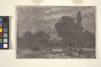 Bataklık Manzarası (gravür ve tek baskı) by John Otis Adams