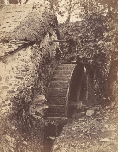 Lynton yakınlarındaki Yeni Değirmen, Kuzey Devon, 1856. by John Percy