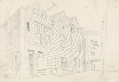 Brewer's Court, Bedfordbury, St Martin's Lane, Londra by John Phillipp Emslie