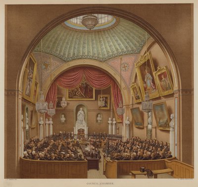 Konsey Odası, Guildhall, Londra Şehri (renkli taş) by John Phillipp Emslie