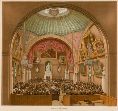 Konsey Odası, Guildhall, Londra by John Phillipp Emslie
