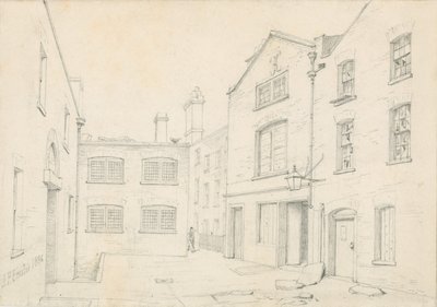 White Hart Mahkemesi, Castle Caddesi, Tarlalarda St Martin. Charing Cross Road binasıyla yıkıldı by John Phillipp Emslie