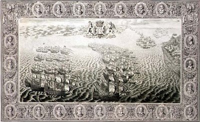 Armada (bir goblenden gravür) by John Pine