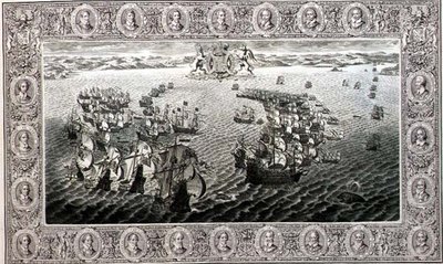 Armada (bir goblenden gravür) by John Pine