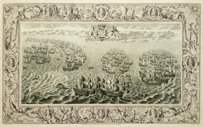 Armada (bir duvar halısından gravür), 1739 by John Pine