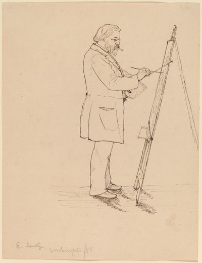 Eskiz - Emanuel Leutze by John Quincy Adams Ward