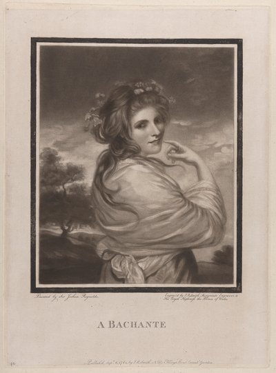 Bir Bachante (Emma Hart, daha sonra Lady Hamilton) by John Raphael Smith