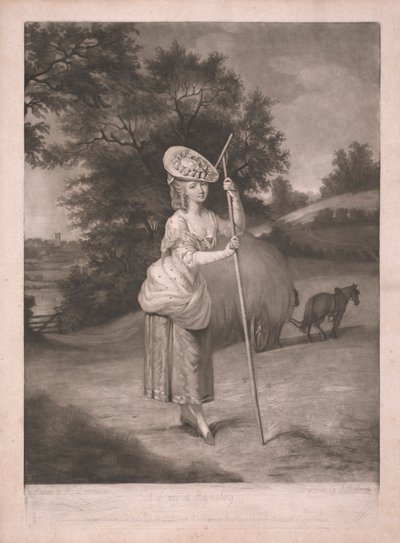 Haymaking'de Bir Leydi by John Raphael Smith