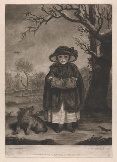 Leydi Caroline Montagu 'Kış' olarak by John Raphael Smith