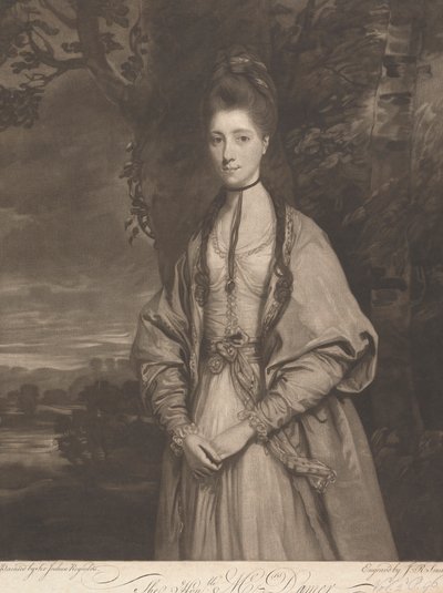 Sayın Bayan Anne Seymour Damer (doğum adı Conway) by John Raphael Smith