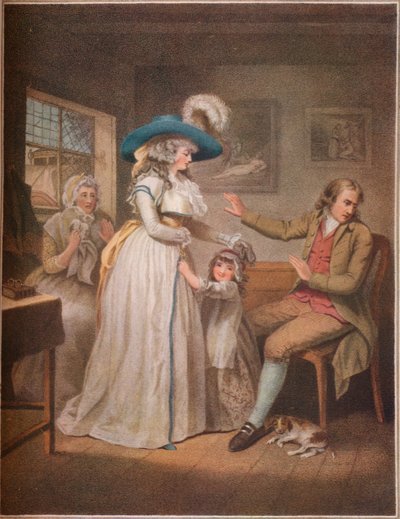 Erdemli Ebeveyn. Laetitia, Ebeveynlerinin Ebeveynlerini Uzlaştırmak İçin Boşuna Çabalıyor, 1789 by John Raphael Smith
