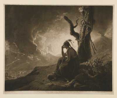 Ölen Kocasının Kollarını İzleyen Hintli Bir Şefin Dul Kadını by John Raphael Smith
