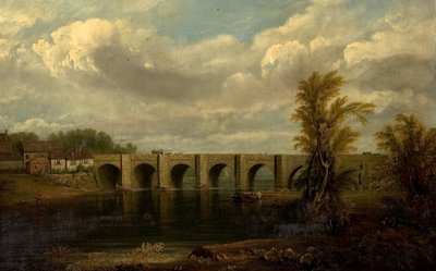 Eski Trent Köprüsü, Nottingham, 1825 by John Rawson Walker