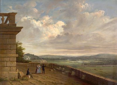 Nottingham Kalesi Terasından Doğuya Bakış, 1845 dolayları by John Rawson Walker