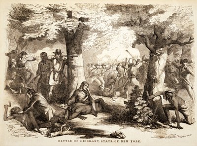 Oriskany Savaşı, New York Eyaleti, pub. 1867 by John Reuben Chapin