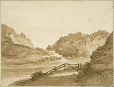 Avon, Hotwells'in üzerinde (kağıt üzerine kurşun kalem ve sulu boya) by John Reverend Eden