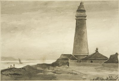 Düz Holm Deniz Feneri by John Reverend Eden