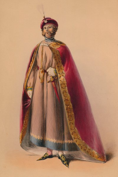 Kraliçe Victorias Bal Kostümü için kostümlü konuk, 12 Mayıs 1842, 1843. by John Richard Coke Smyth
