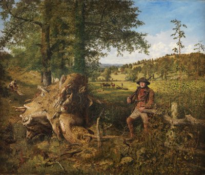 Ülkede Bir Gün (Tuval üzerine yağlı boya) by John Ritchie