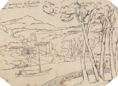Ambrogiana ve La Lastra Arasında by John Robert Cozens