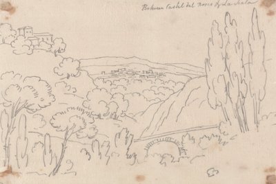 Castel del Bosco ve La Scala Arasında by John Robert Cozens