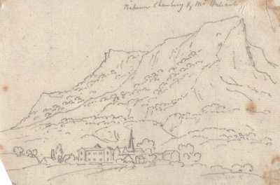 Chamberg ve Meliant Dağı Arasında by John Robert Cozens
