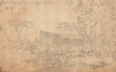 Roma'daki Amfitiyatro'nun Kırık Yüzü by John Robert Cozens