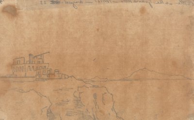 Granatello Kalesi, Portici, 23 Ağustos by John Robert Cozens