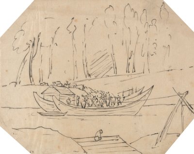 Teknede Sığır by John Robert Cozens