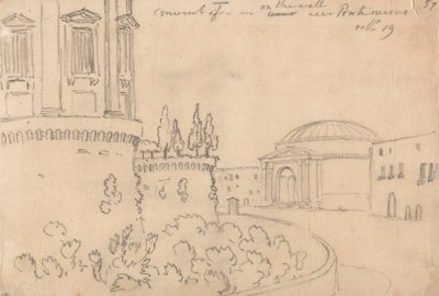 Ponte Nuovo yakınlarındaki manastır, 19 Ekim by John Robert Cozens