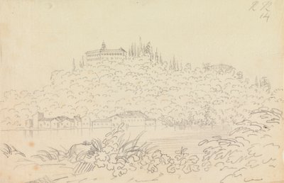 Floransa yakınlarındaki Monte Olivetto Manastırı by John Robert Cozens