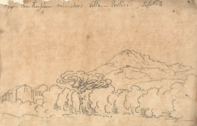 Portici'deki Saraydan, 7 Eylül by John Robert Cozens