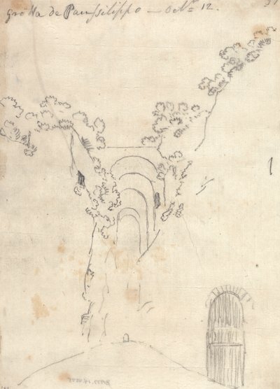 Posillipo Mağarası by John Robert Cozens