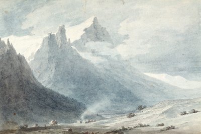 Unterwalden Kantonunda (kağıt üzerine sulu boya) by John Robert Cozens
