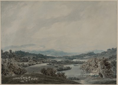İtalyan Peyzaj, c. 1790-1792. by John Robert Cozens