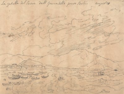 Granabello Preso Portici'den Fish Gabelle, 20 Ağustos by John Robert Cozens
