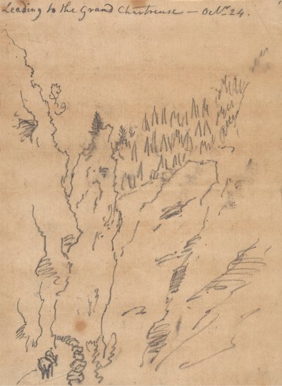 Grand Chartreuse'a giden yol, 24 Ekim by John Robert Cozens