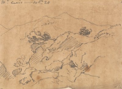 Cenis Dağı, 20 Ekim by John Robert Cozens