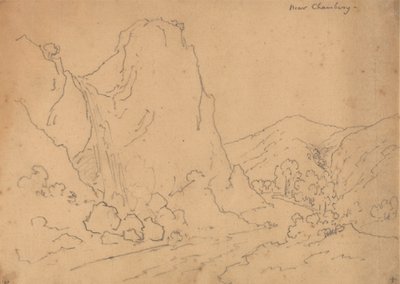 Chambery'nin yakınında by John Robert Cozens