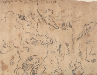 Grand Chartreuse'a geçiş, 25 Ekim by John Robert Cozens