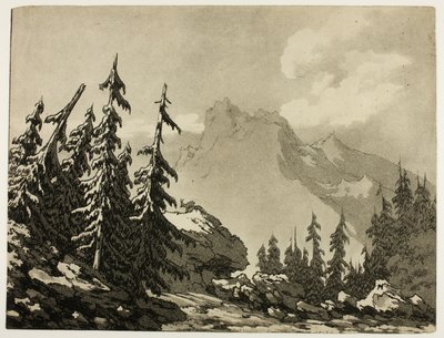 Dağlarda Çam Ağaçları by John Robert Cozens