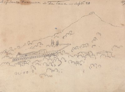 Santa Francesca, La Cava'da, 20 Eylül by John Robert Cozens